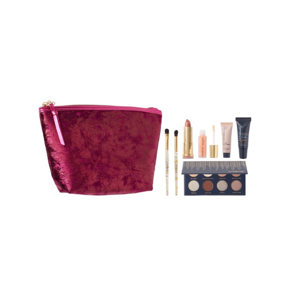 ULTA 8 Piece Red Makeup Bag Gift Set